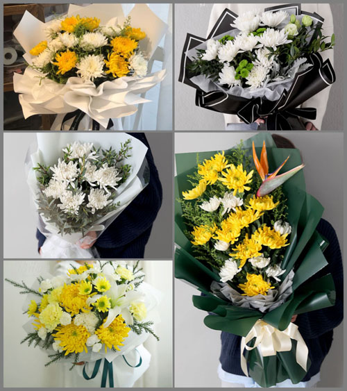 贵州毕节市织金县自强乡白事花束代送